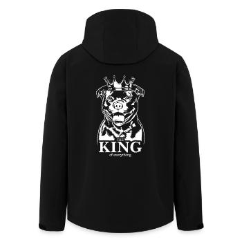 Staffordshire Bull Terrier Roi de tout Chiens - Veste softshell homme en polyester recyclé Stanley/Stella - noir - Dos - AI Model Male 185 light (185cm)