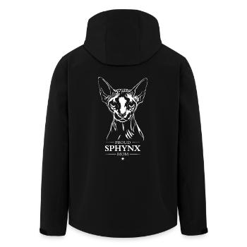 Sphynx Mom Katze Katzen Wilsigns - Recycelte Männer Softshell-Jacke von Stanley/Stella - Schwarz - Hinten - AI Model Male 185 light (185cm)