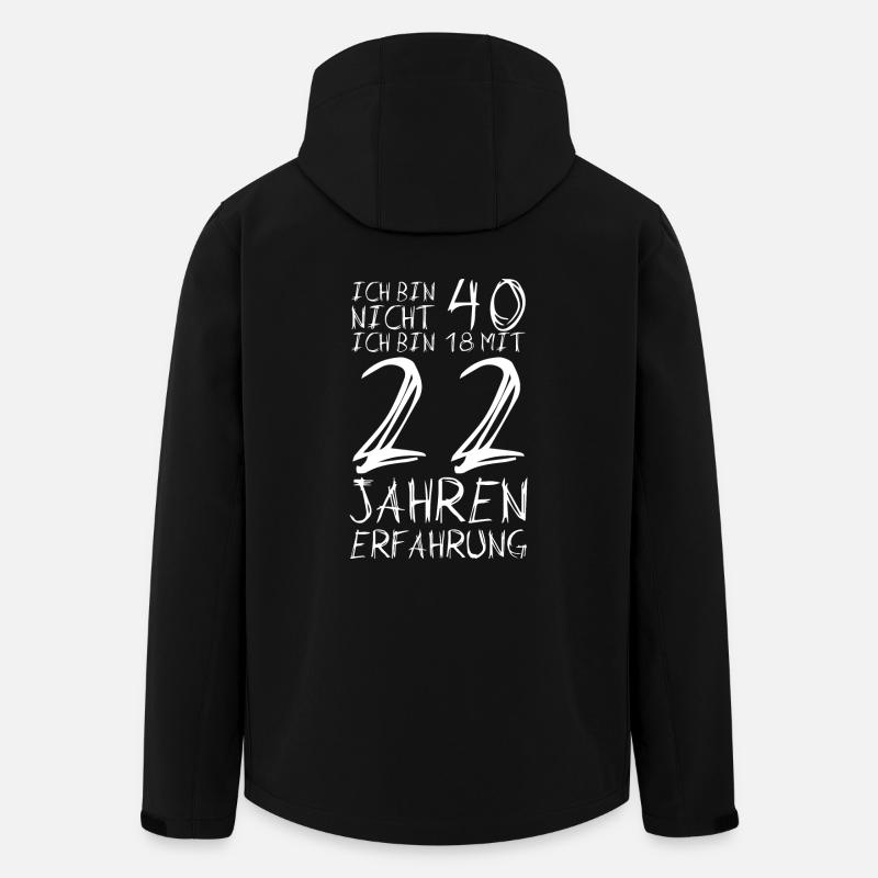 Nicht 40 Jahre alt 40.Geburtstag Witzig Lustig - Recycelte Männer Softshell-Jacke von Stanley/Stella - Schwarz