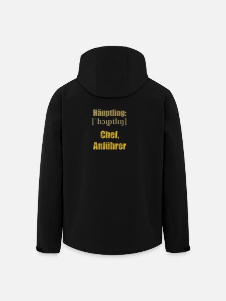 häuptling chef - Recycelte Männer Softshell-Jacke von Stanley/Stella - Schwarz