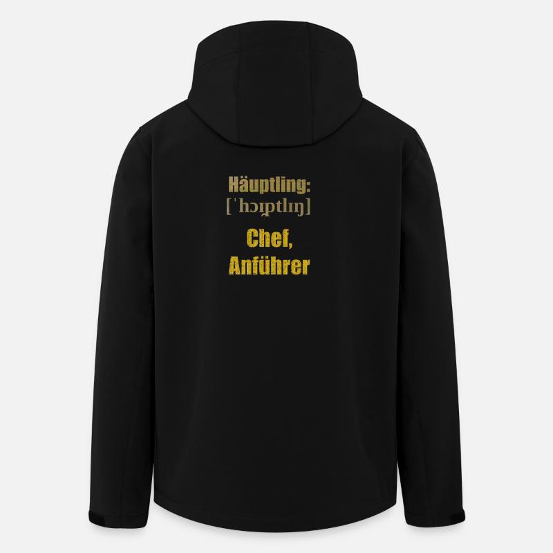 häuptling chef - Recycelte Männer Softshell-Jacke von Stanley/Stella - Schwarz