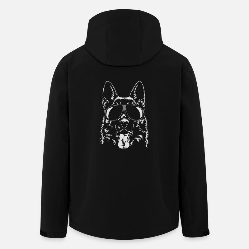 GERMAN SHEPHERD - GERMAN SHEPHERD cool - Men’s Recycled Softshell Jacket by Stanley/Stella - black
