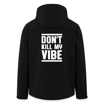 Ne tue pas mon vibe - Veste softshell homme en polyester recyclé Stanley/Stella - noir - Dos - AI Model Male 185 light (185cm)