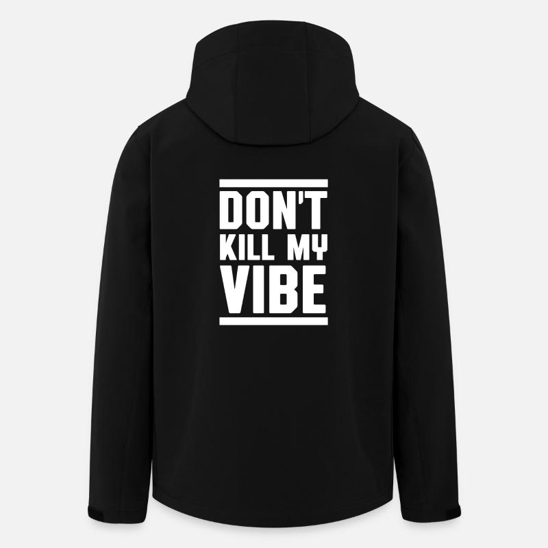 Don't kill my vibe - Recycelte Männer Softshell-Jacke von Stanley/Stella - Schwarz