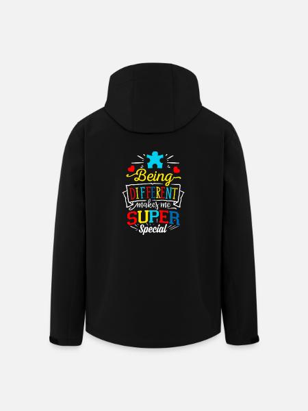 Autism Autist ADHD Autism Asperger Gift - Men’s Recycled Softshell Jacket by Stanley/Stella - black
