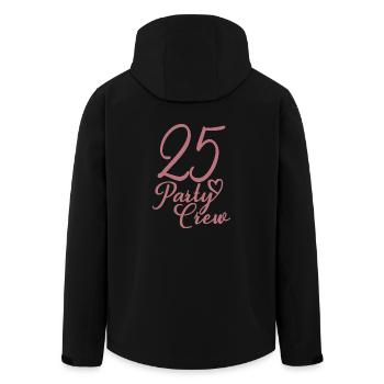 25 Party Crew 25th Birthday Party 25 Years Old - Men’s Recycled Softshell Jacket by Stanley/Stella - black - Back - AI Model Male 185 light (185cm)