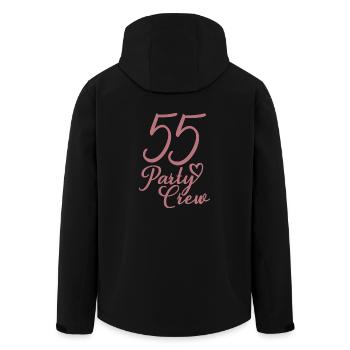 55 Party Crew 55th Birthday Party 55 Years Old - Men’s Recycled Softshell Jacket by Stanley/Stella - black - Back - AI Model Male 185 light (185cm)