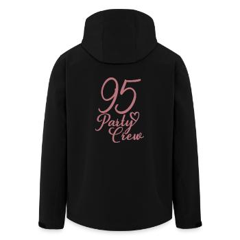 95 Party Crew 95th Birthday Party 95 Years Old - Men’s Recycled Softshell Jacket by Stanley/Stella - black - Back - AI Model Male 185 light (185cm)