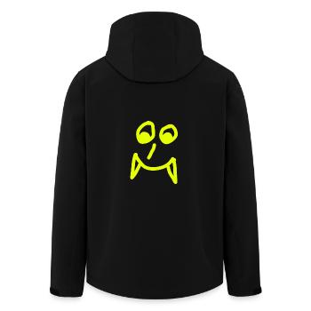 Vampire's face - Men’s Recycled Softshell Jacket by Stanley/Stella - black - Back - AI Model Male 185 light (185cm)