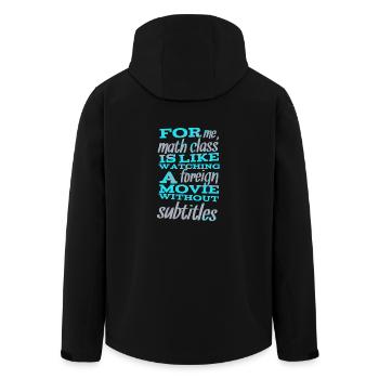 For me, math class is... - Sprüche - Funny Quotes - Recycelte Männer Softshell-Jacke von Stanley/Stella - Schwarz - Hinten - AI Model Male 185 light (185cm)