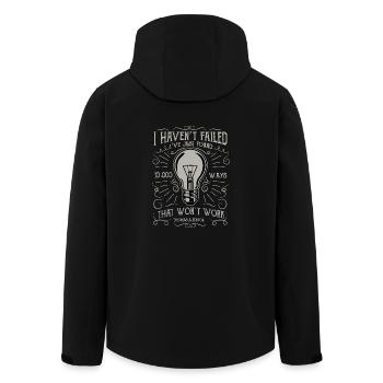 10000 façons par Edison - Veste softshell homme en polyester recyclé Stanley/Stella - noir - Dos - AI Model Male 185 light (185cm)