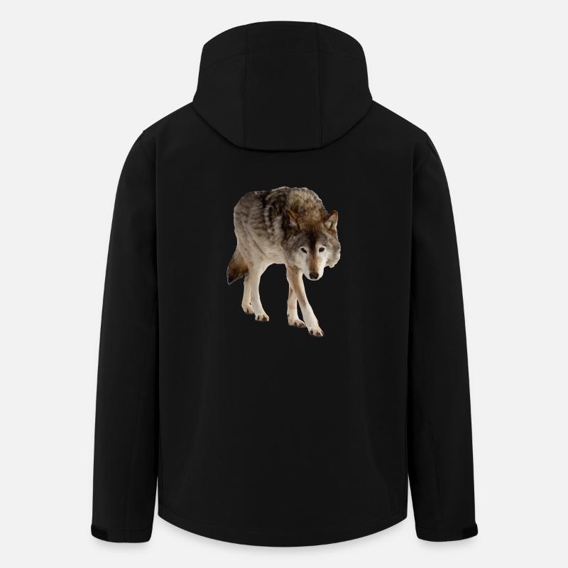Wolf - Recycelte Männer Softshell-Jacke von Stanley/Stella - Schwarz