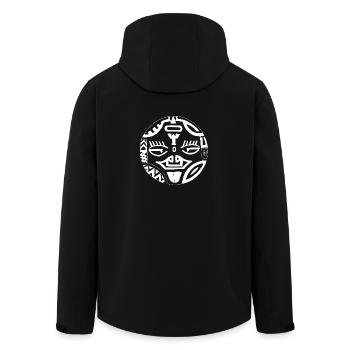 Face 2 Face zurück - Recycelte Männer Softshell-Jacke von Stanley/Stella - Schwarz - Hinten - AI Model Male 185 light (185cm)