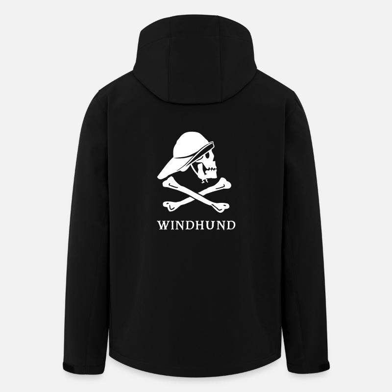 ~ Greyhound ~ - Men’s Recycled Softshell Jacket by Stanley/Stella - black