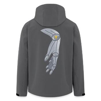 Cadeau de main Alien Robotics - Veste softshell homme en polyester recyclé Stanley/Stella - noir - Dos - AI Model Male 185 light (185cm)