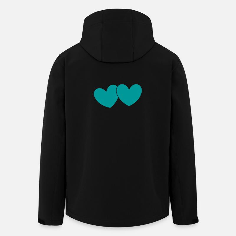 Saint-Valentin, Saint-Valentin, Saint-Valentin - Veste softshell homme en polyester recyclé Stanley/Stella - noir