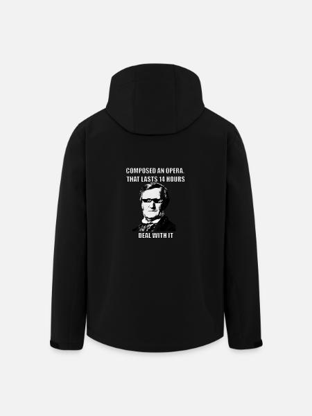 Music Meme Wagner "14 Hours" - Men’s Recycled Softshell Jacket by Stanley/Stella - black