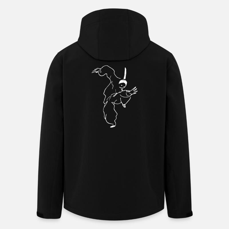 Combattant de kungfu - Veste softshell homme en polyester recyclé Stanley/Stella - noir