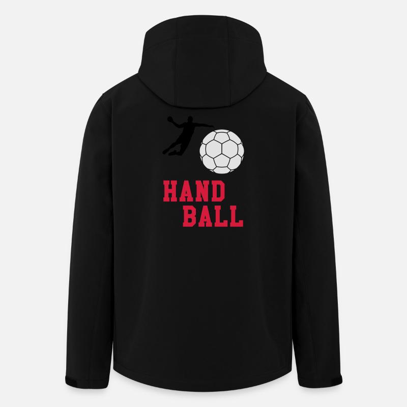 Handball - Recycelte Männer Softshell-Jacke von Stanley/Stella - Schwarz