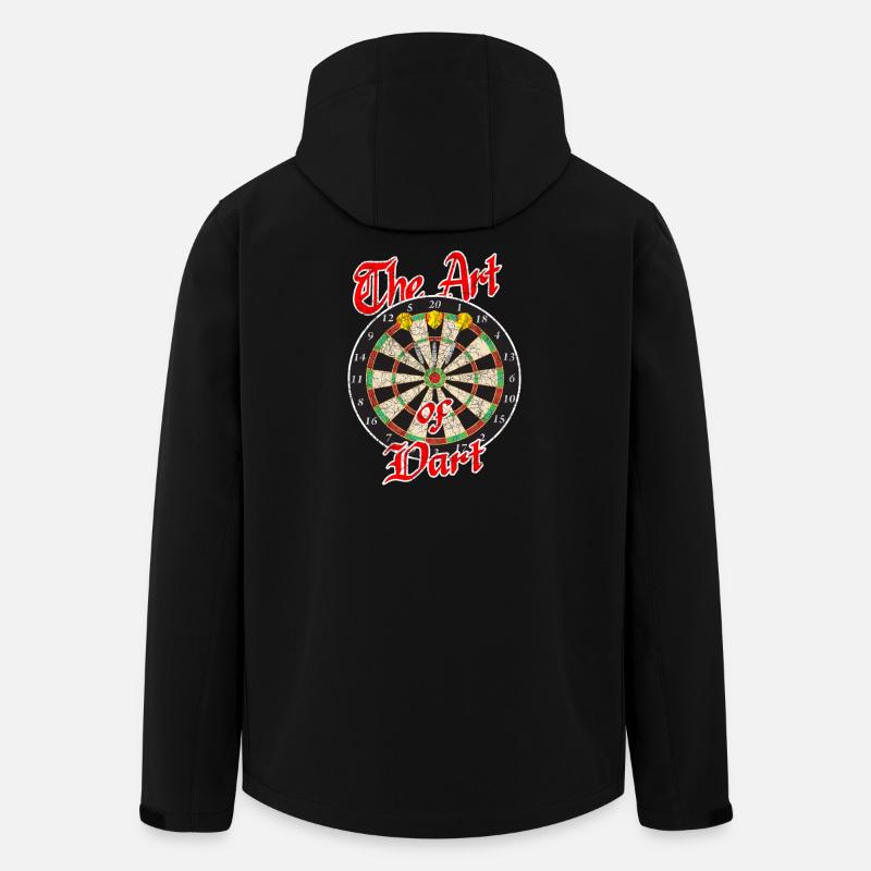 Dart Sport - Recycelte Männer Softshell-Jacke von Stanley/Stella - Schwarz