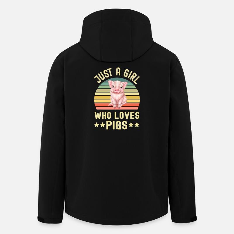 Cochons Cochons - Veste softshell homme en polyester recyclé Stanley/Stella - noir