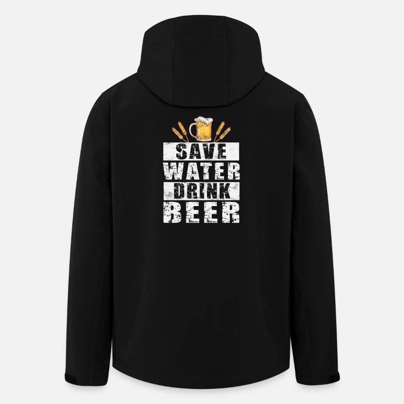 Bière - Veste softshell homme en polyester recyclé Stanley/Stella - noir
