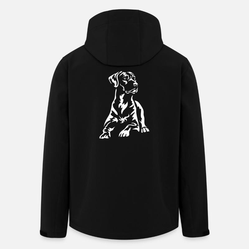 Rhodesian Ridgeback « Black Edition » - Veste softshell homme en polyester recyclé Stanley/Stella - noir