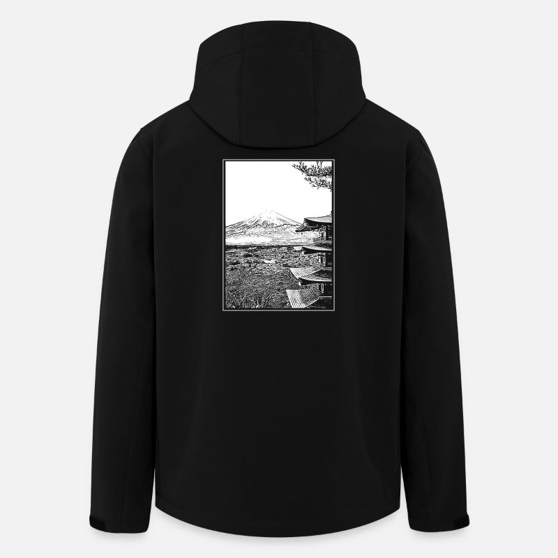 Japan - Recycelte Männer Softshell-Jacke von Stanley/Stella - Schwarz