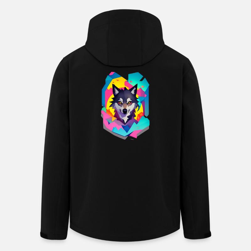 Wolf - Recycelte Männer Softshell-Jacke von Stanley/Stella - Schwarz