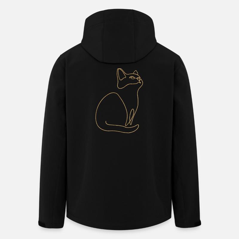 Kitten Cat Cat - Men’s Recycled Softshell Jacket by Stanley/Stella - black