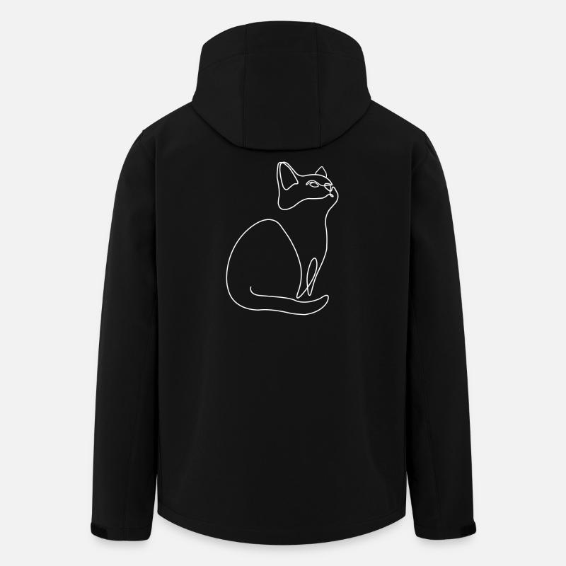 Kätzchen Katze Kater - Recycelte Männer Softshell-Jacke von Stanley/Stella - Schwarz