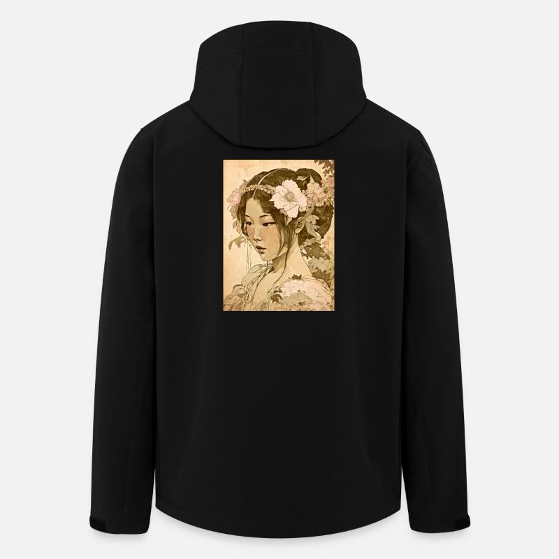 Das Herz Japans 01 - Recycelte Männer Softshell-Jacke von Stanley/Stella - Schwarz