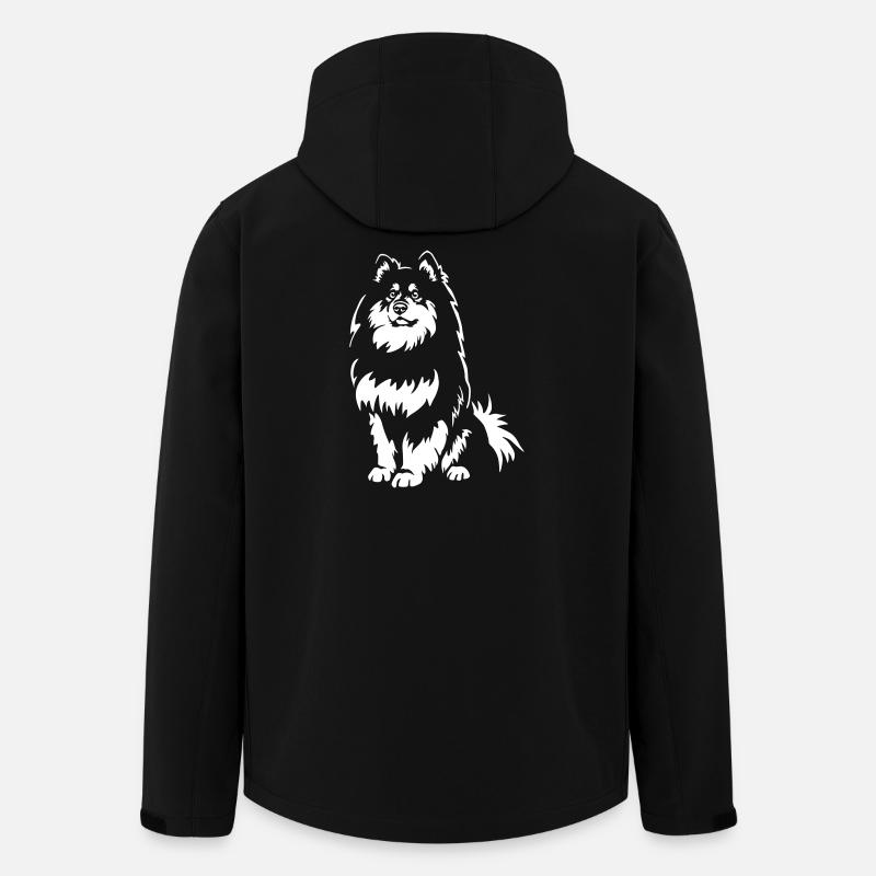 Finnischer Lapphund - Recycelte Männer Softshell-Jacke von Stanley/Stella - Schwarz