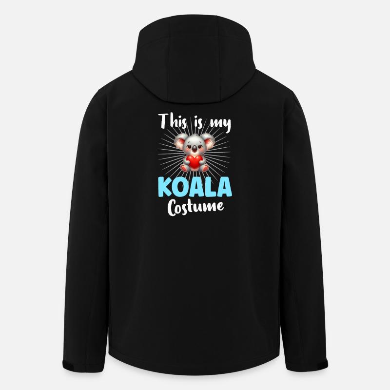 Koala Koalabär - Recycelte Männer Softshell-Jacke von Stanley/Stella - Schwarz