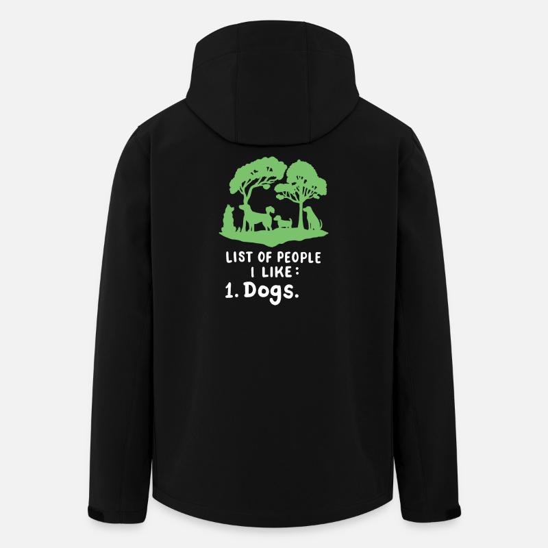Hundeliebhaber Hundebesitzer - Recycelte Männer Softshell-Jacke von Stanley/Stella - Schwarz