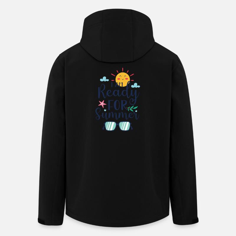 Je suis prêt pour l’été - Veste softshell homme en polyester recyclé Stanley/Stella - noir