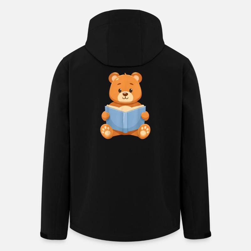Teddybär lesen - Recycelte Männer Softshell-Jacke Discoverer von Stanley/Stella - Schwarz