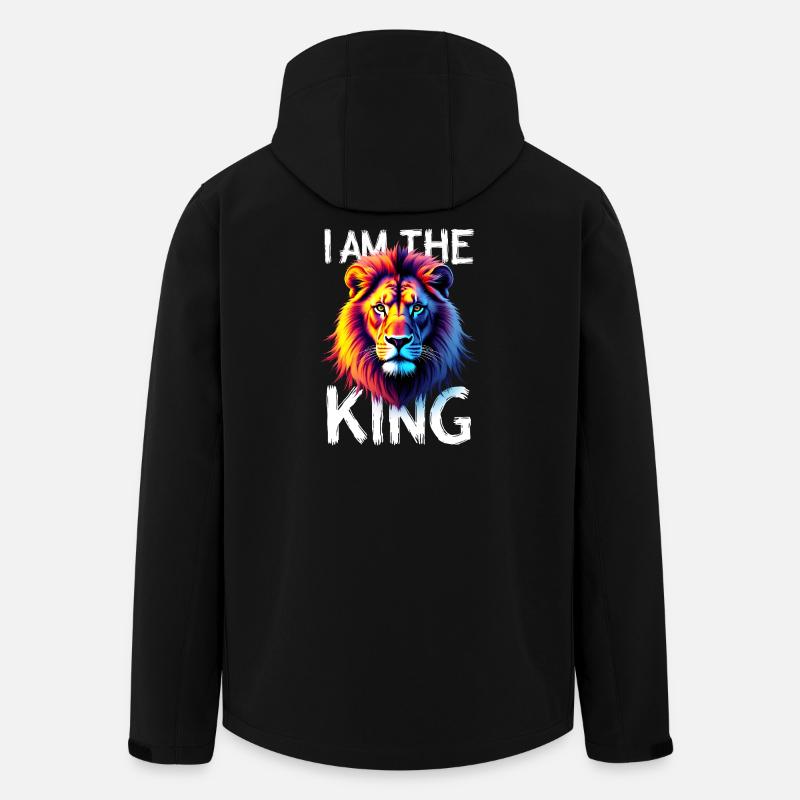 I am the King Lion - Men’s Recycled Softshell Jacket by Stanley/Stella - black