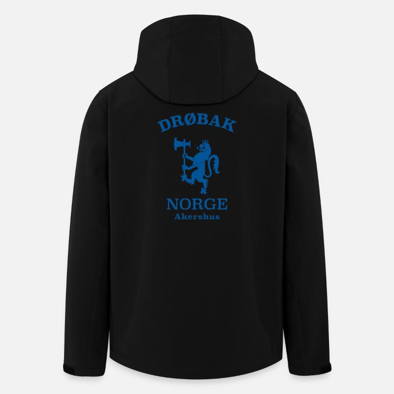 Drobak Norge Norwegen - Recycelte Männer Softshell-Jacke von Stanley/Stella - Schwarz