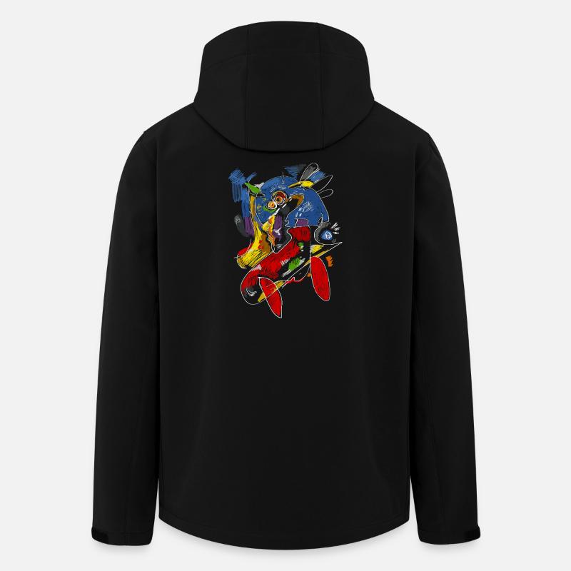 Abstract Pop Art - Men’s Recycled Softshell Jacket by Stanley/Stella - black