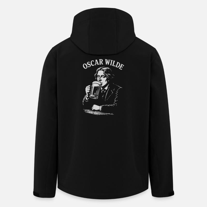 Viktorianisches Witz-Bier-Porträt - Recycelte Männer Softshell-Jacke von Stanley/Stella - Schwarz