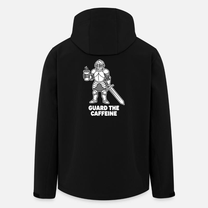 Chevalier combattant du café - Veste softshell homme en polyester recyclé Stanley/Stella - noir