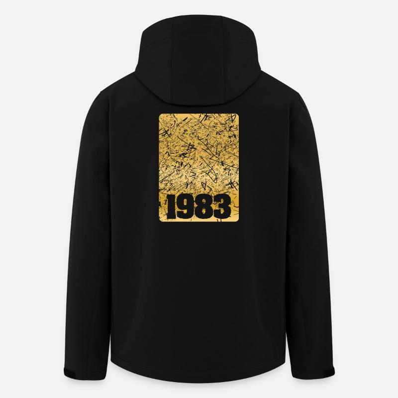 Zahl 1983 - Recycelte Männer Softshell-Jacke von Stanley/Stella - Schwarz