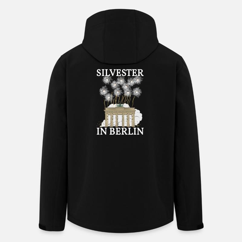 Silvester in Berlin - Recycelte Männer Softshell-Jacke von Stanley/Stella - Schwarz