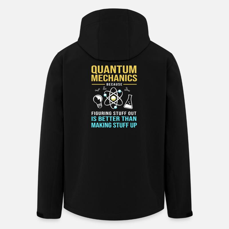 Physique quantique Mécanique quantique Saut quantique - Veste softshell homme en polyester recyclé Stanley/Stella - noir