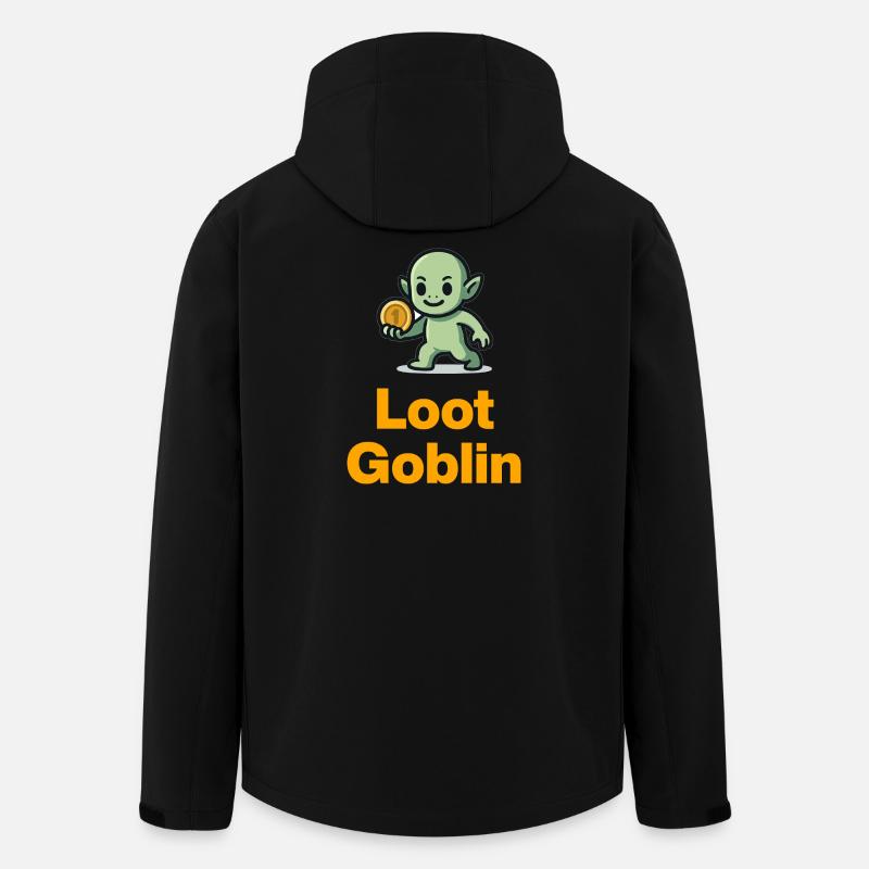 Loot Goblin in Grind Mode - Men’s Recycled Softshell Jacket by Stanley/Stella - black