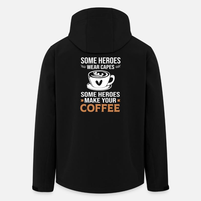 Espresso Coffee Caffeine Barista - Men’s Recycled Softshell Jacket by Stanley/Stella - black