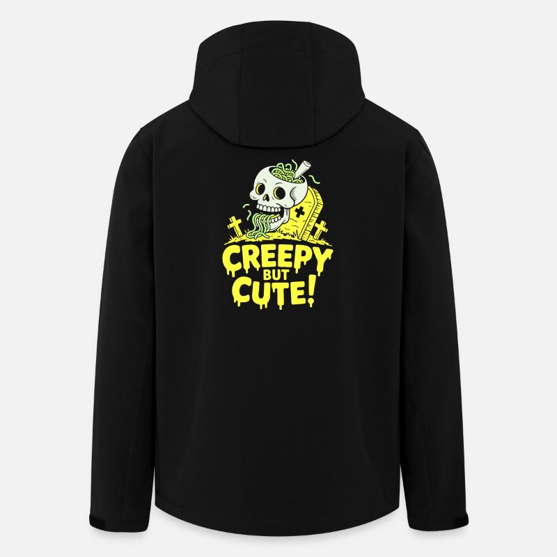 Creepy but Cute Skull Glow - Men’s Recycled Softshell Jacket by Stanley/Stella - black