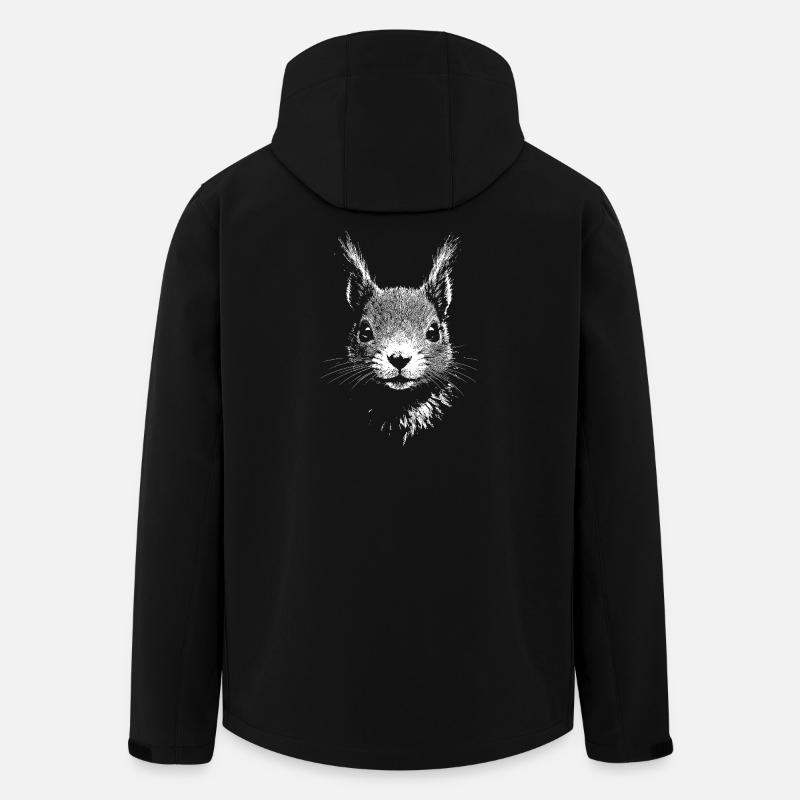 Eichhörnchen - Recycelte Männer Softshell-Jacke von Stanley/Stella - Schwarz