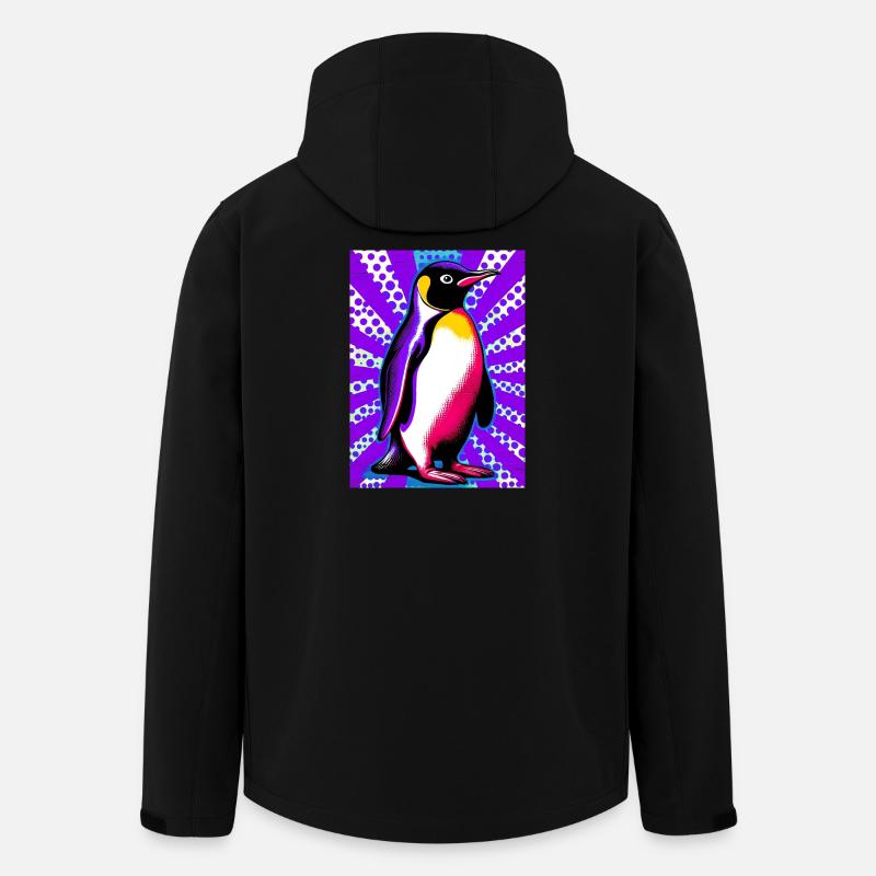 penguin - Men’s Recycled Softshell Jacket by Stanley/Stella - black